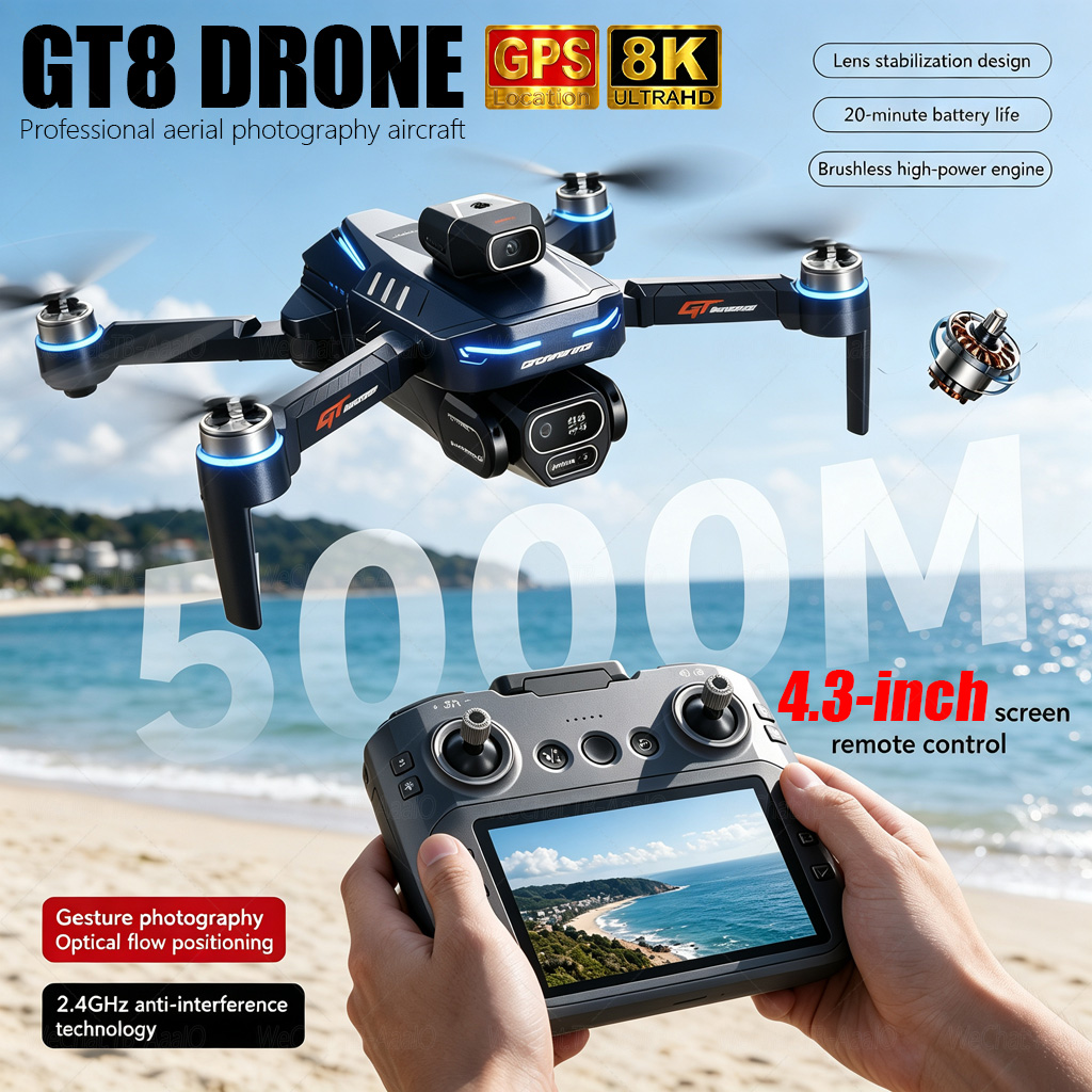 Drone Multispectral - NOVO Drone GT8 HD RC 4K