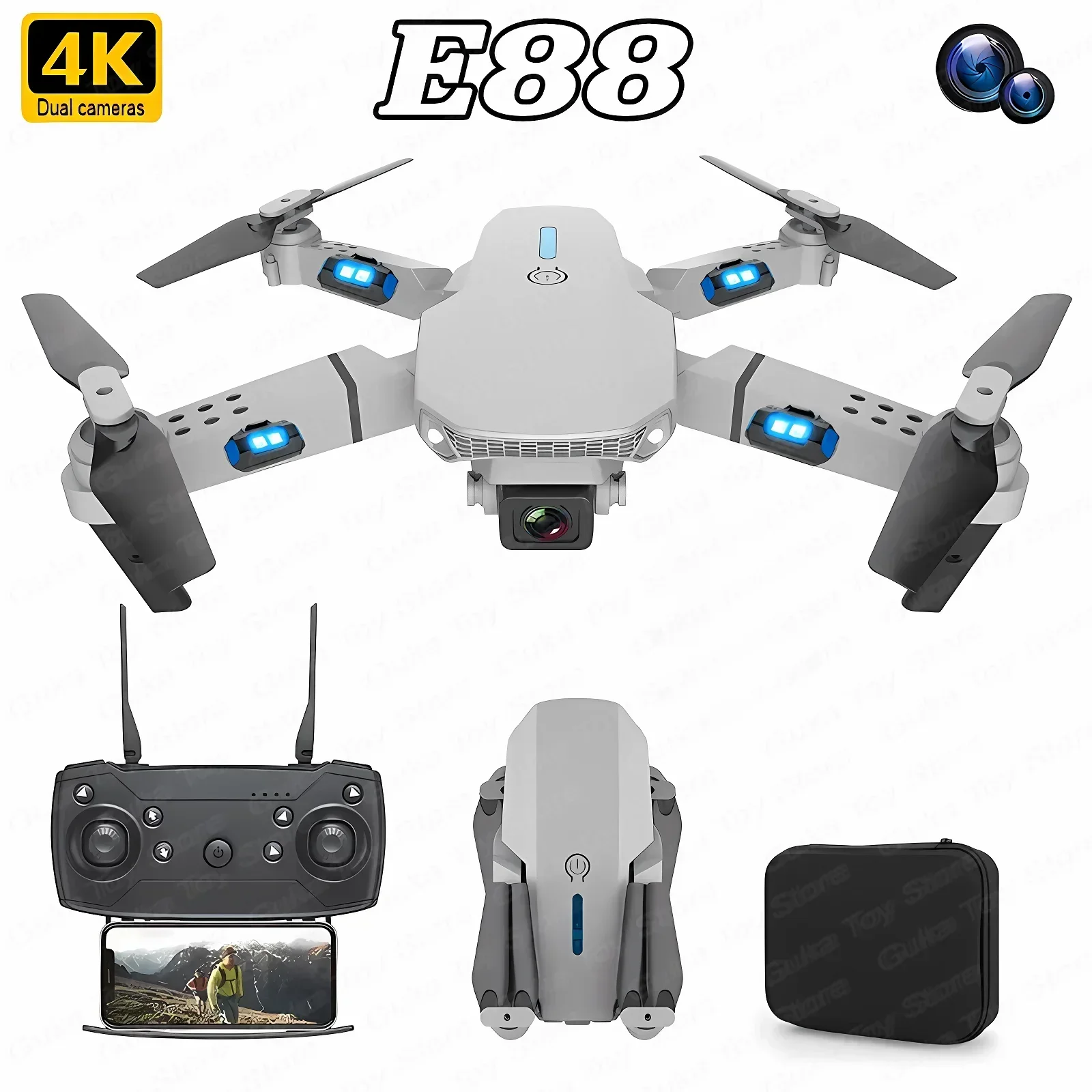 Drone Lidar - E88 pro wifi fpv drone grande
