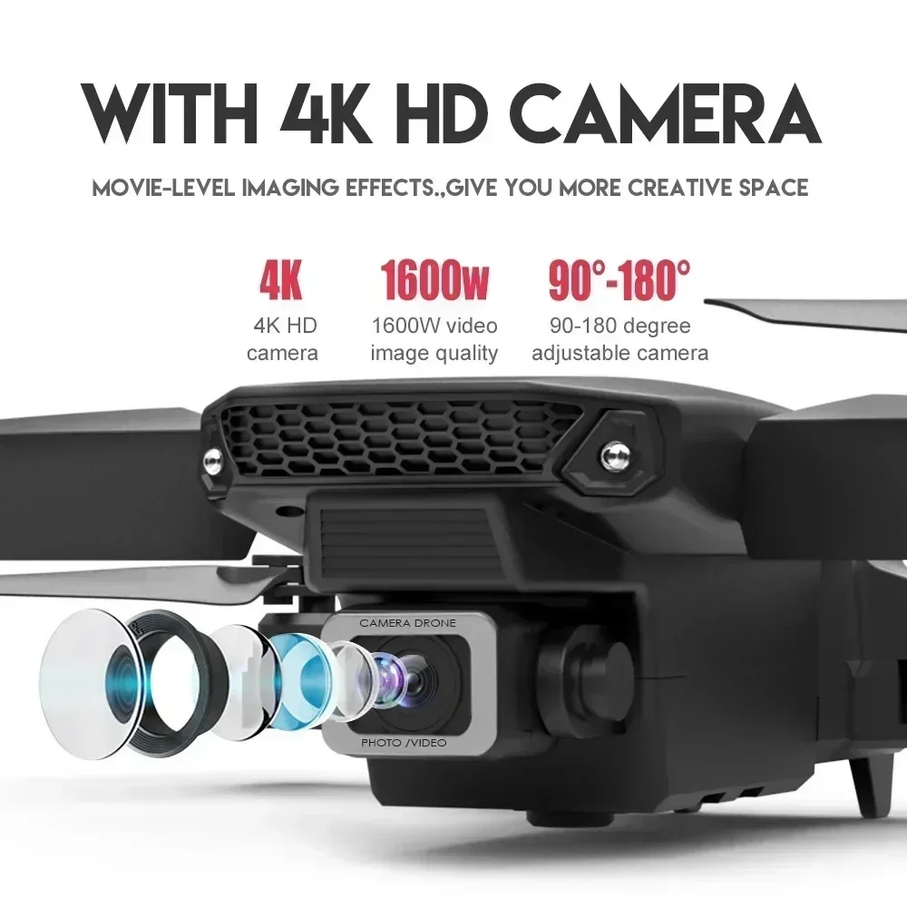 E88 pro wifi fpv drone grande  - Drone Lidar avaliação e preço
