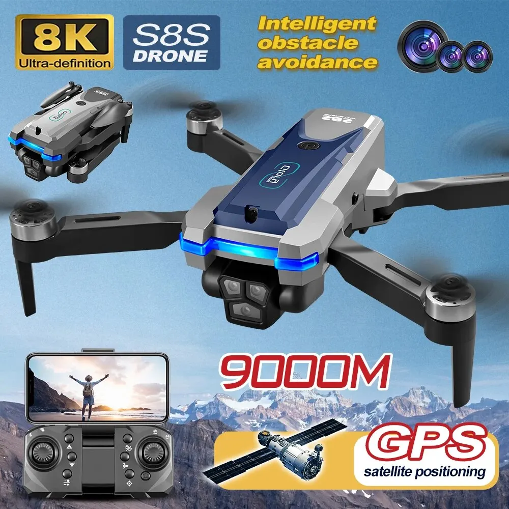 Dobrável RC S8S GPS Drone, 5G  - Drone Mapping avaliação e preço